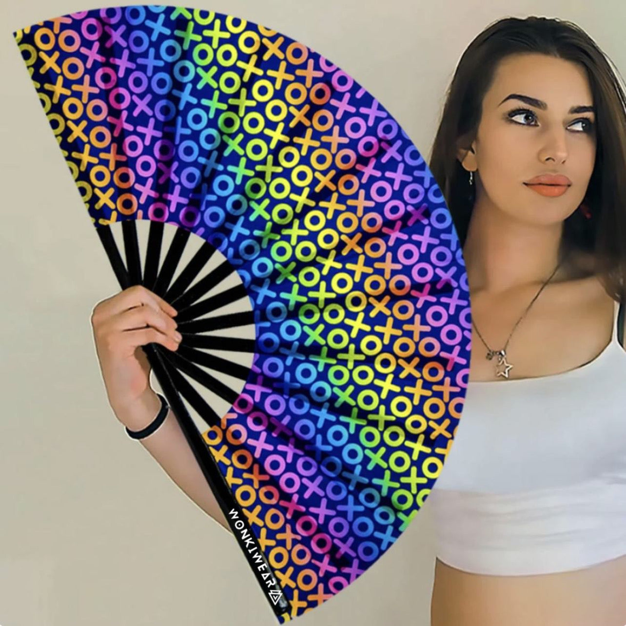 XL Festival Fan - UV Reactive, Hugs and Kisses