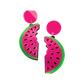 Earrings - Watermelon bite drops