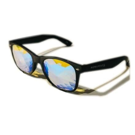Kaleidoscope Glasses - Mirage (Black)-Accessories-WonkiWear