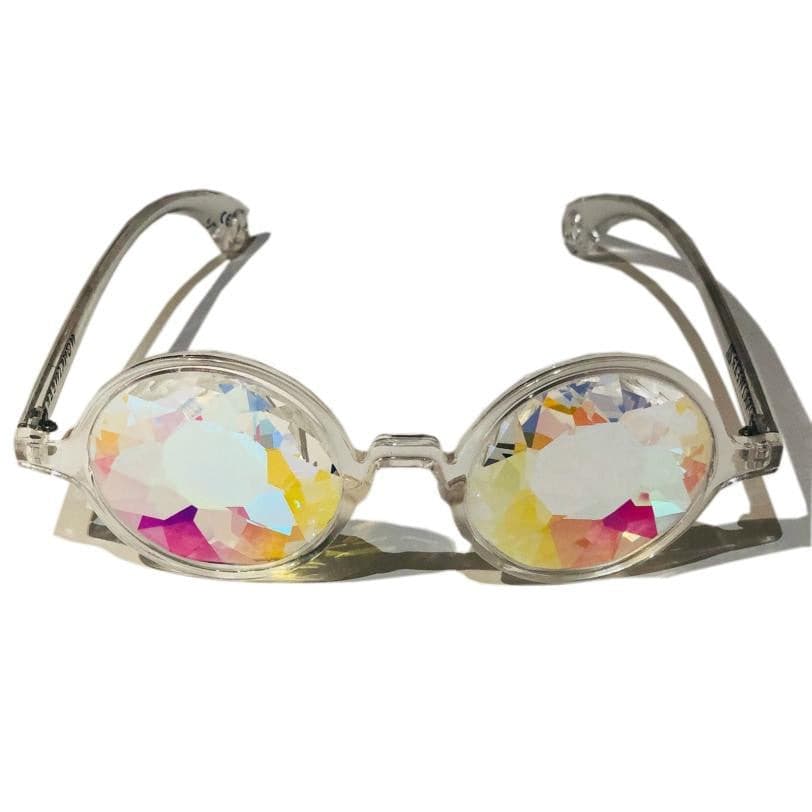 Kaleidoscope Glasses - Whirlpool (Clear)-Accessories-WonkiWear