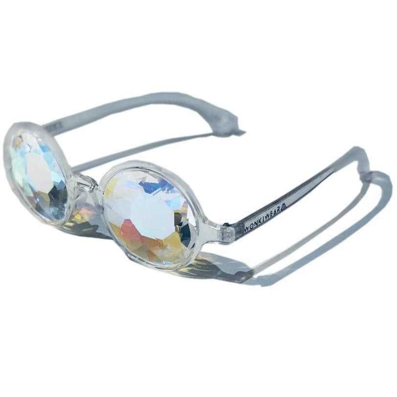Kaleidoscope Glasses - Whirlpool (Clear)-Accessories-WonkiWear