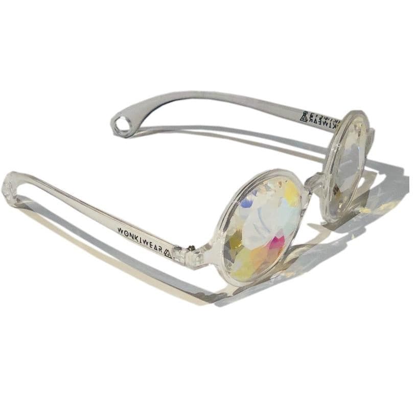 Kaleidoscope Glasses - Whirlpool (Clear)-Accessories-WonkiWear